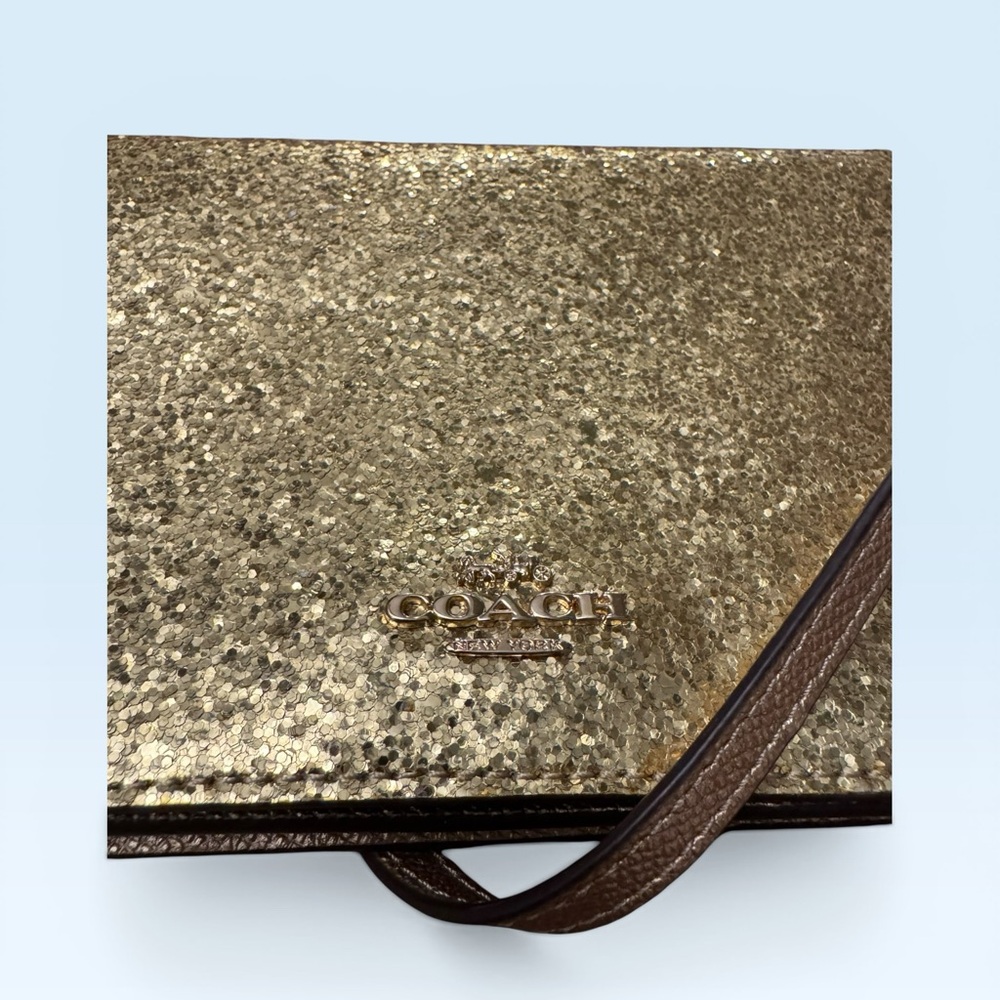 COACH Hayden Glitter Foldover Crossbody Clutch - Picture 2 of 10